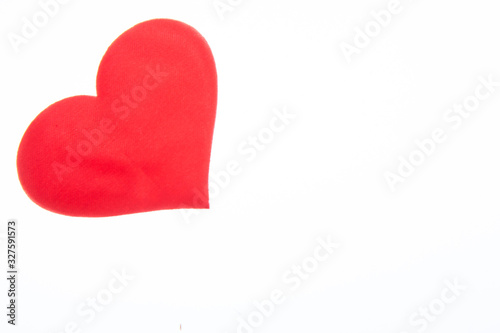 Heart symbol isolated on the white