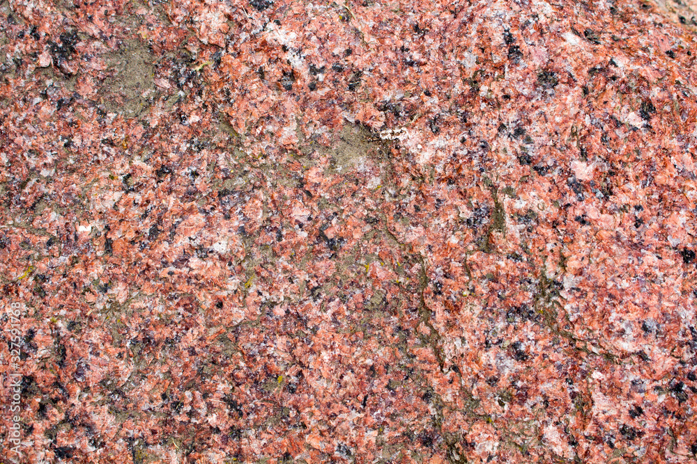The texture of pink granite, raw The texture of pink granite, raw