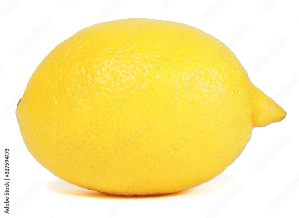Lemon. Tropical fruit. Fresh ripe lemon. . Isolated on white background Lemon. Tropical fruit. Fresh ripe lemon. . Isolated on white background