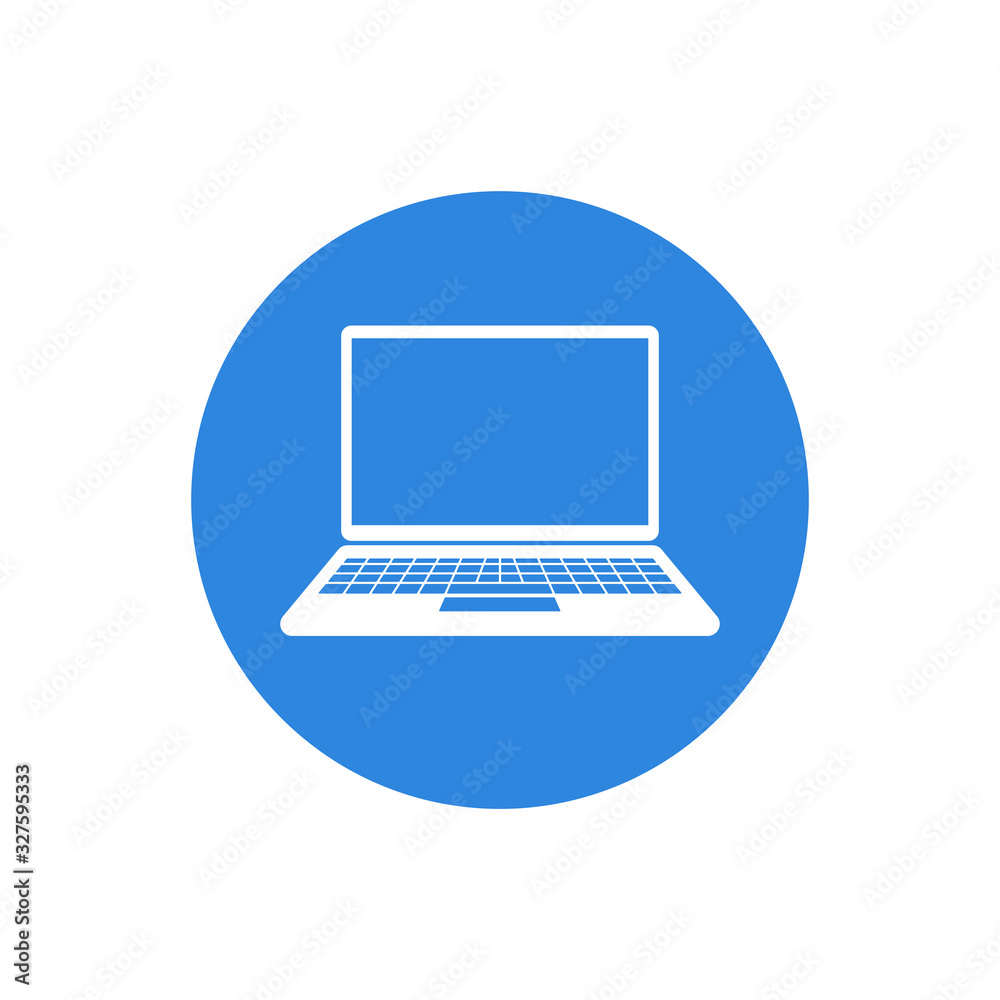 Vector laptop icon design. Flat laptop symbol Vector laptop icon design. Flat laptop symbol