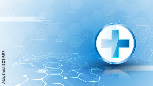 medical tech innovation design concept background