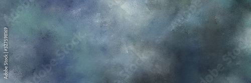 Fototapeta abstract decorative horizontal design with dim gray, pastel blue and very dark blue color