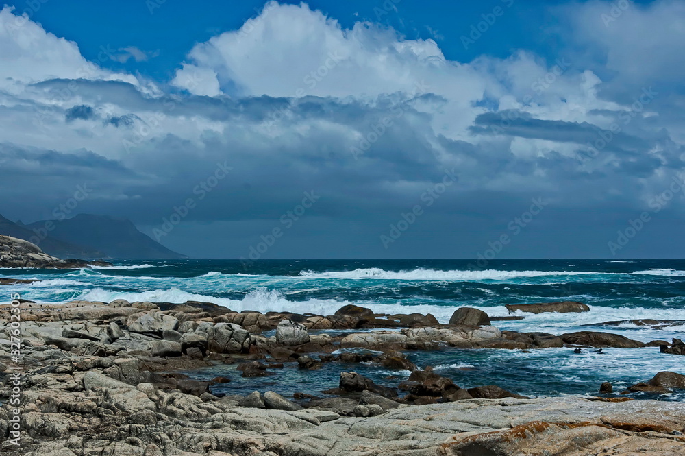 Sea shore on Atlantic ocean by Cape Town, South Africa Sea shore on Atlantic ocean by Cape Town, South Africa
