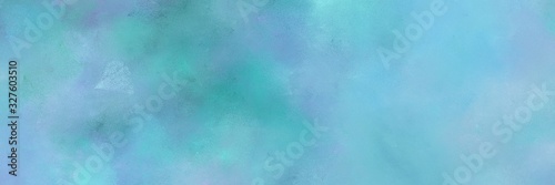 abstract old horizontal header background with sky blue, light sea green and cadet blue color