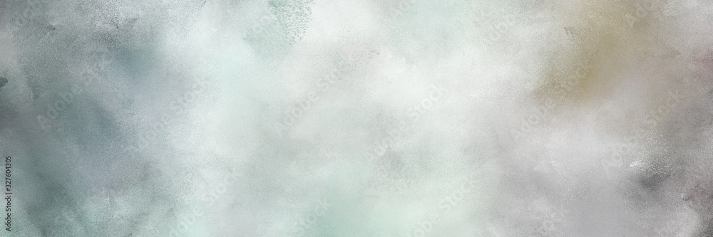 painted grunge horizontal texture background  with pastel gray, light gray and dim gray color