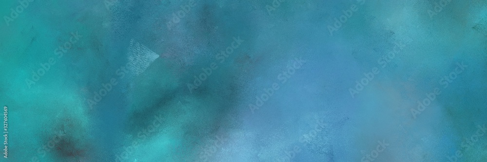 abstract antique horizontal design with blue chill, sky blue and teal blue color
