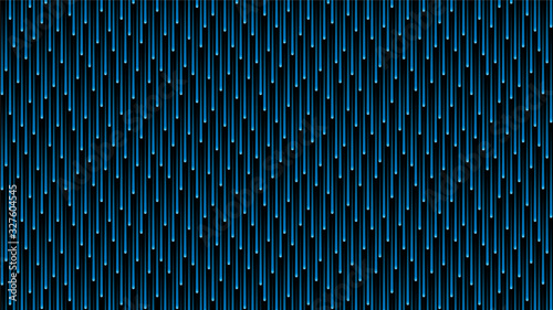 Dark blue cosmic rain of glowing lines. HD 16x9 vector pattern.