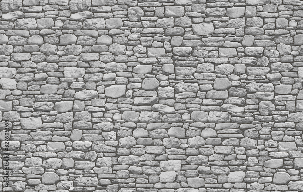 Dry stone wall masonry seamless texture map