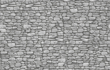 Acrylglasbilder Steinmauer-Texturmuster Trockenmauerwerk im Landhausstil  © Kostiantyn