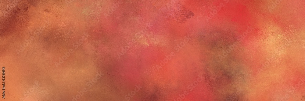 abstract grunge horizontal texture background  with indian red, dark salmon and sienna color