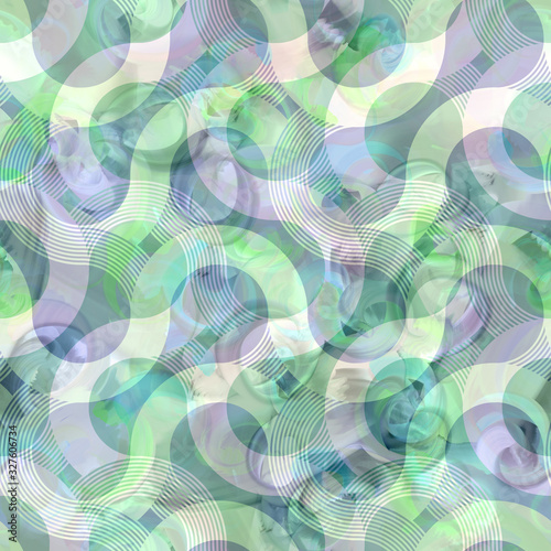 Abstract seamless pattern. Acrylic Background with swirl elemnts. photo