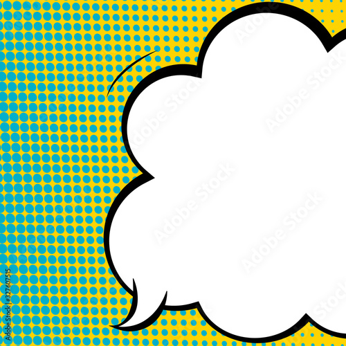 Speech Bubble in Pop-Art Style