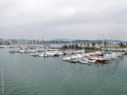 View over port in La Spezia  Italy