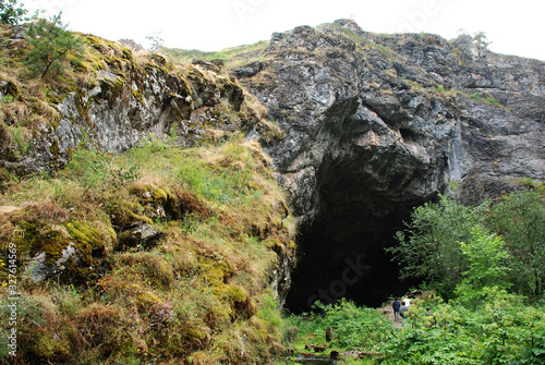 Entrance to the Shulgan-Tash cave in Bashkiria. photo