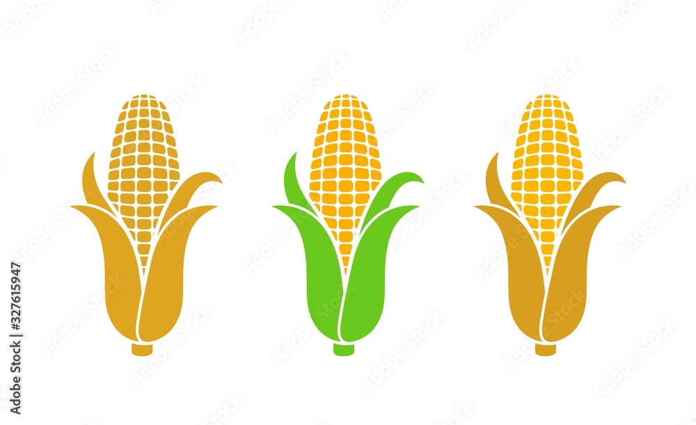 Corn logo. Isolated corn on white background - obrazy, fototapety, plakaty 