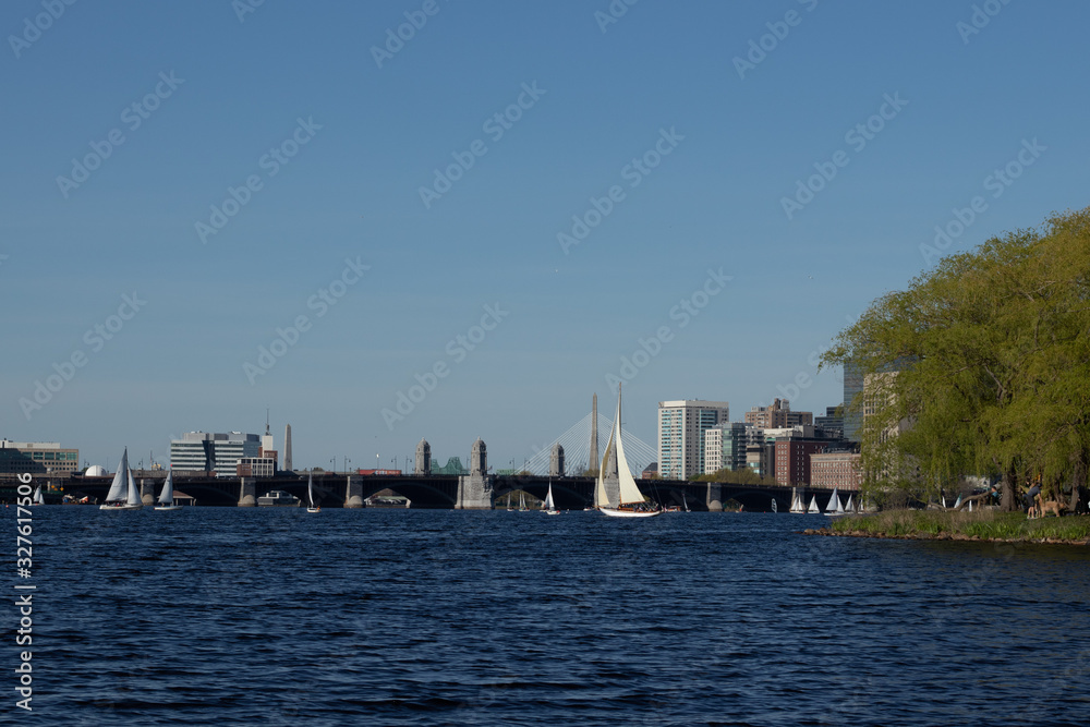 cityscape sailboat sailing