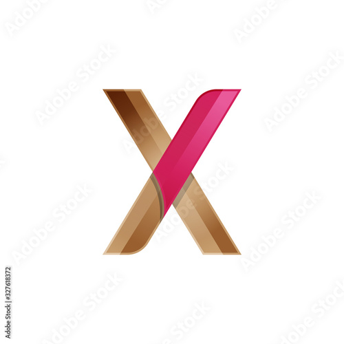 Initial letter X logo design