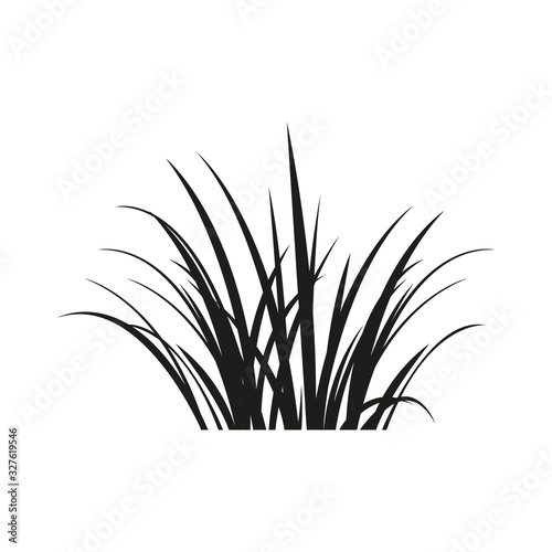 Icon of grass. Simple vector illustration