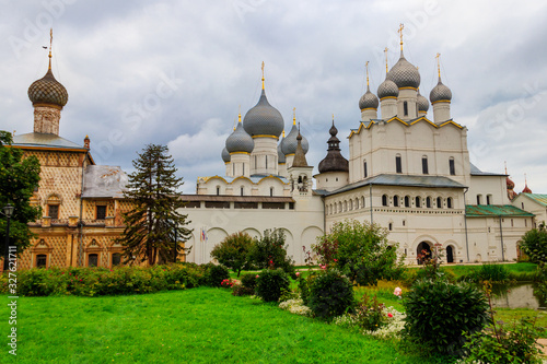 Architectural ensemble of the Rostov Kremlin in Rostov Veliky, Russia. Golden ring of Russia © olyasolodenko