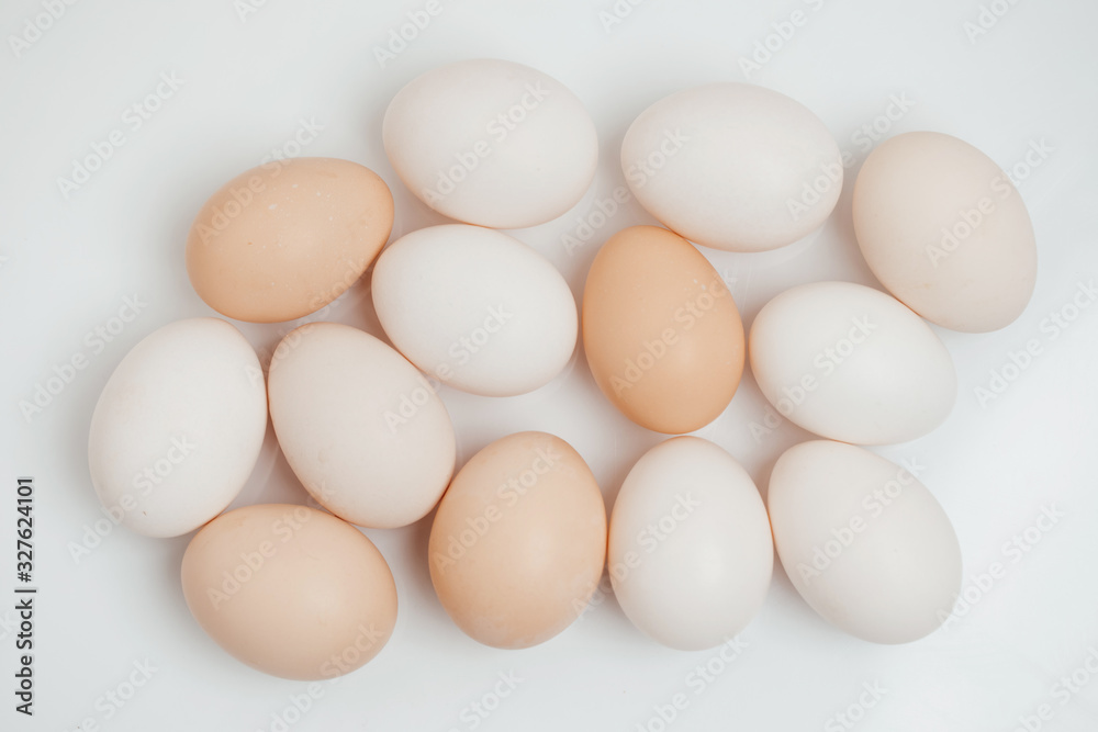 Group of Eggs isolated on white background. Lot of Organic Egg ready of cut-out. Eggs, the nutrition food from organic farm. Group of Eggs isolated on white background. Lot of Organic Egg ready of cut-out. Eggs, the nutrition food from organic farm.