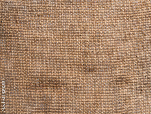 Brown sack fabric texture background