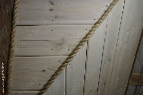 jute rope in the interior of the house © PHOTO