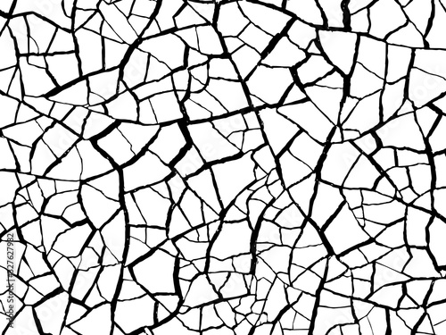  Background from cracks, scratches, chips. Vintage old surface dirty walls. Grunge texture black and white