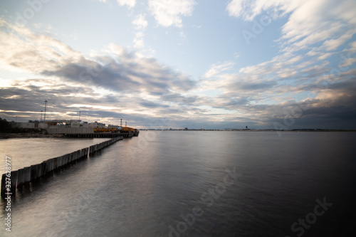 a cloudy seascape