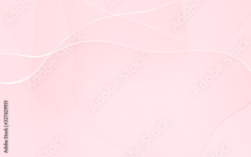 Abstract geometric pink and white curve line gradient background. for design backdrop banner for love valentine day. © Koy