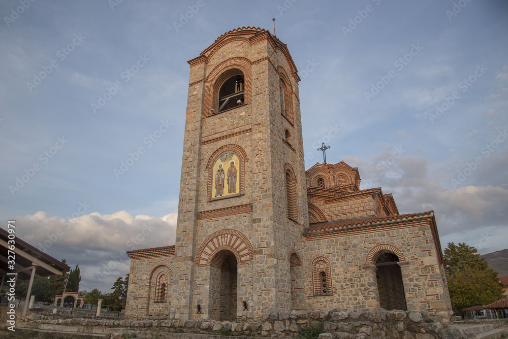 St Clement hurch in ohrid lake