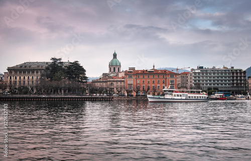 Winter afternoon at Lake Como