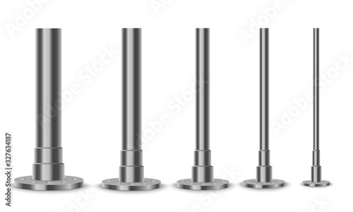 Set metal columns.