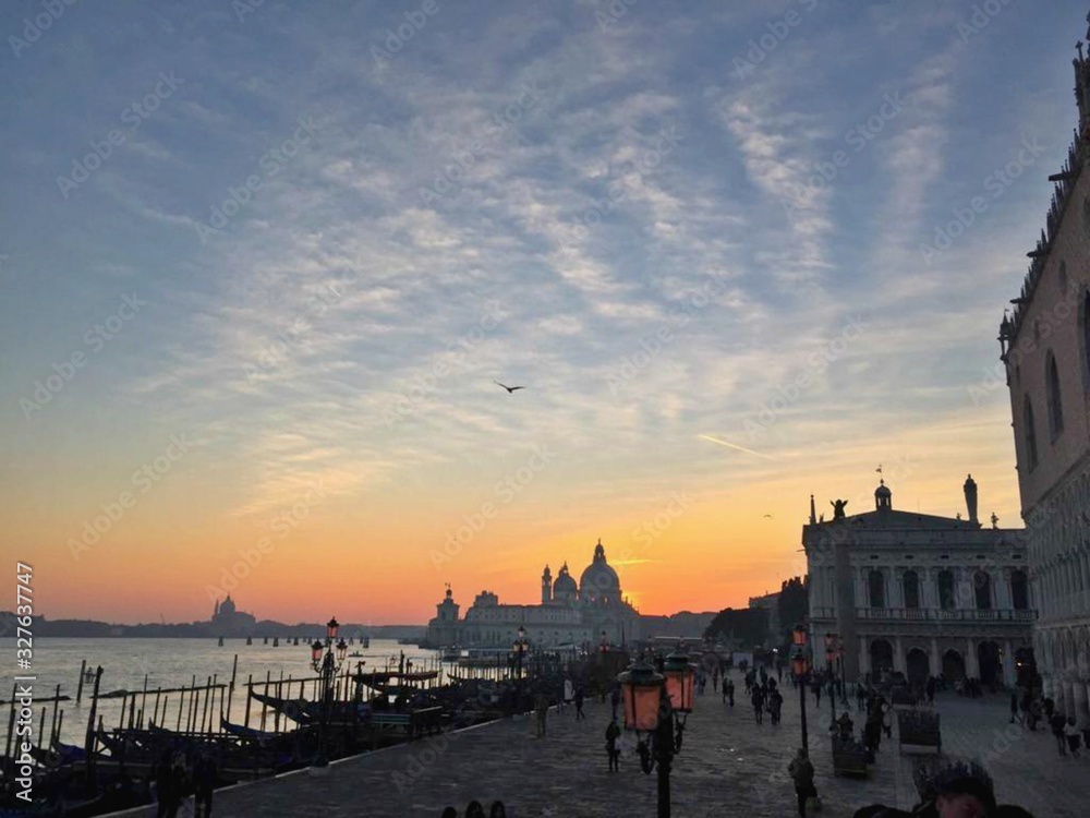 Obraz premium atardecer en Venecia Italia