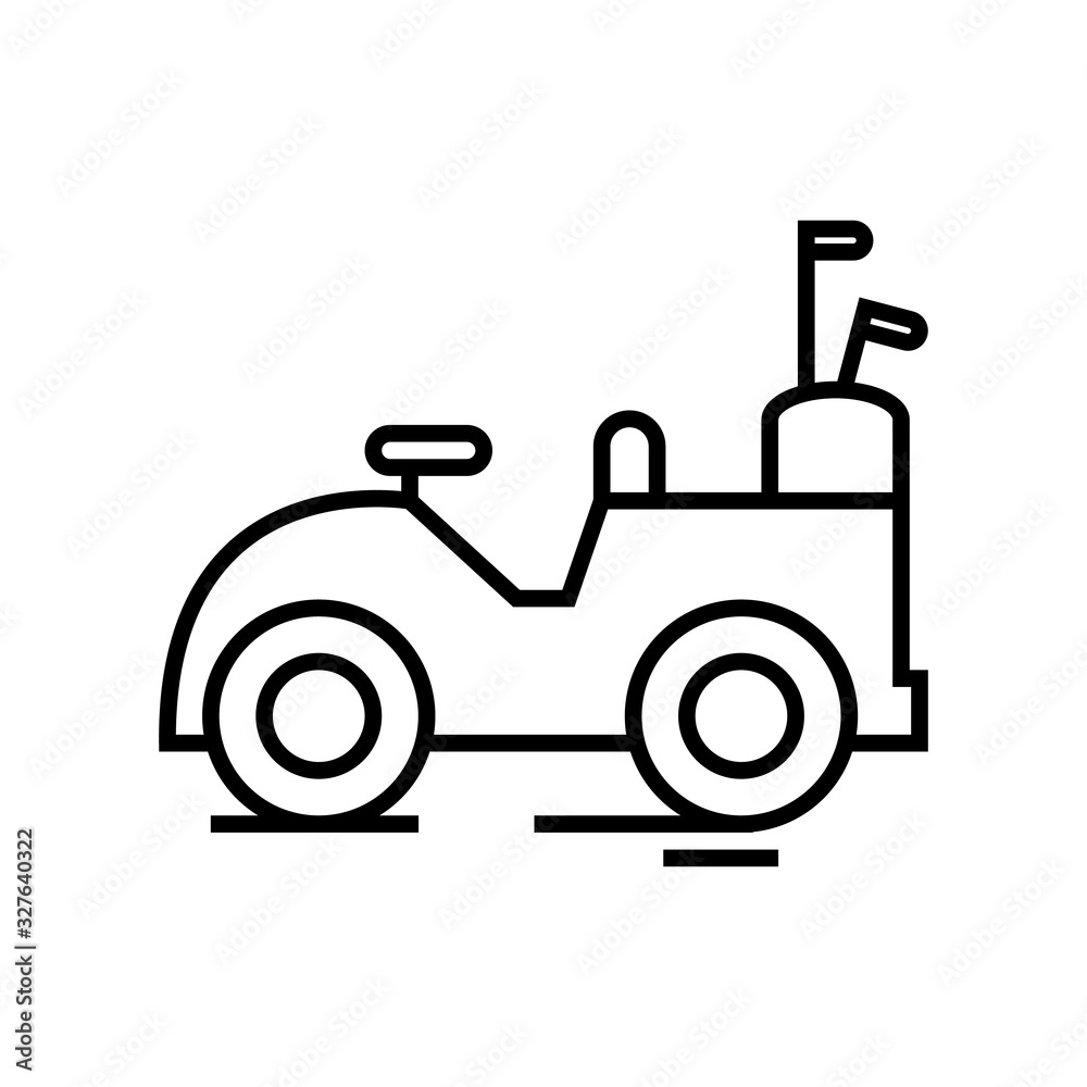 Special car line icon, concept sign, outline vector illustration, linear symbol. Special car line icon, concept sign, outline vector illustration, linear symbol.