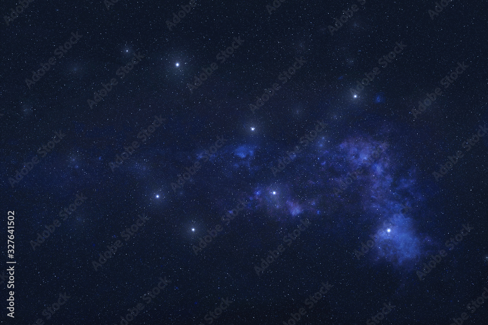 Lepus Constellation in outer space. Hare constellation on night sky. Elements of this image were furnished by NASA 