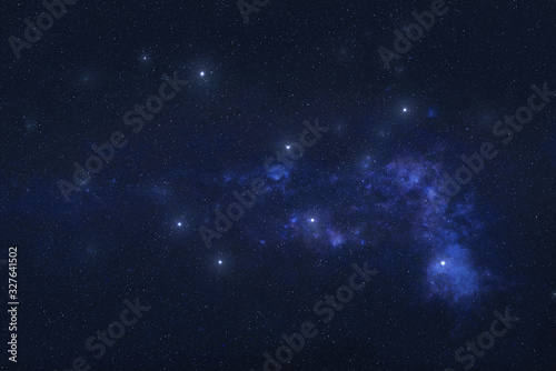 Fototapeta Naklejka Na Ścianę i Meble -  Lepus Constellation in outer space. Hare constellation on night sky. Elements of this image were furnished by NASA 