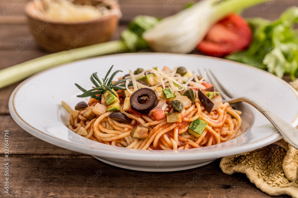 egg noodles with Sicilian sauce egg noodles with Sicilian sauce