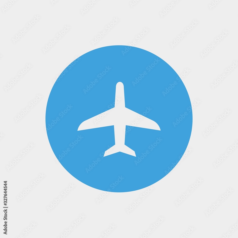 airplane icon vector illustration and symbol for website and graphic design