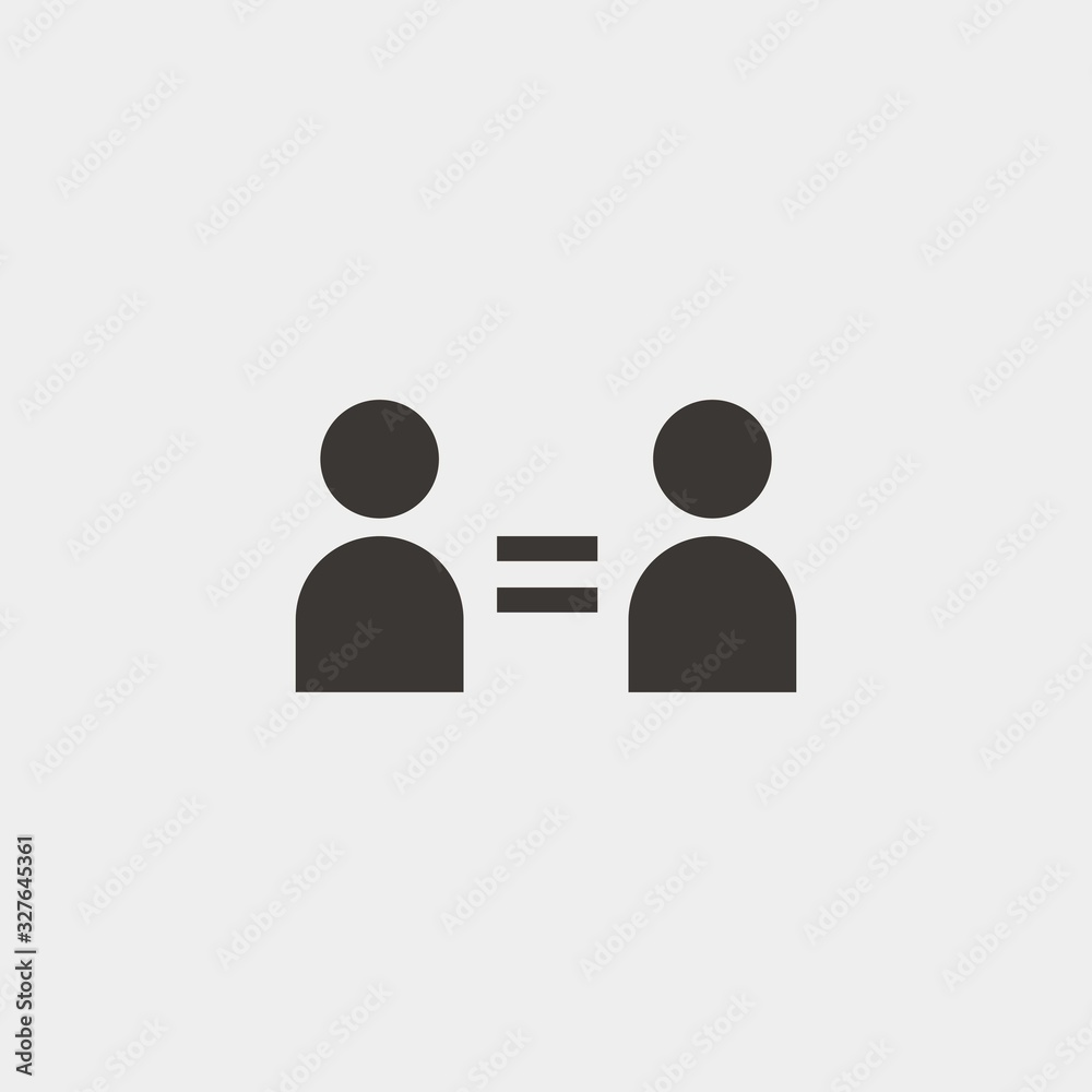 equality icon vector illustration and symbol for website and graphic design equality icon vector illustration and symbol for website and graphic design