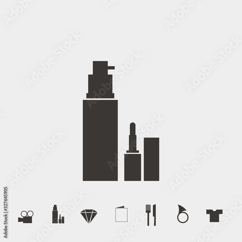 make up icon vector illustration and symbol for website and graphic design