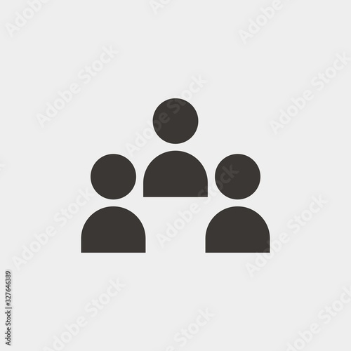 people icon vector illustration and symbol for website and graphic design