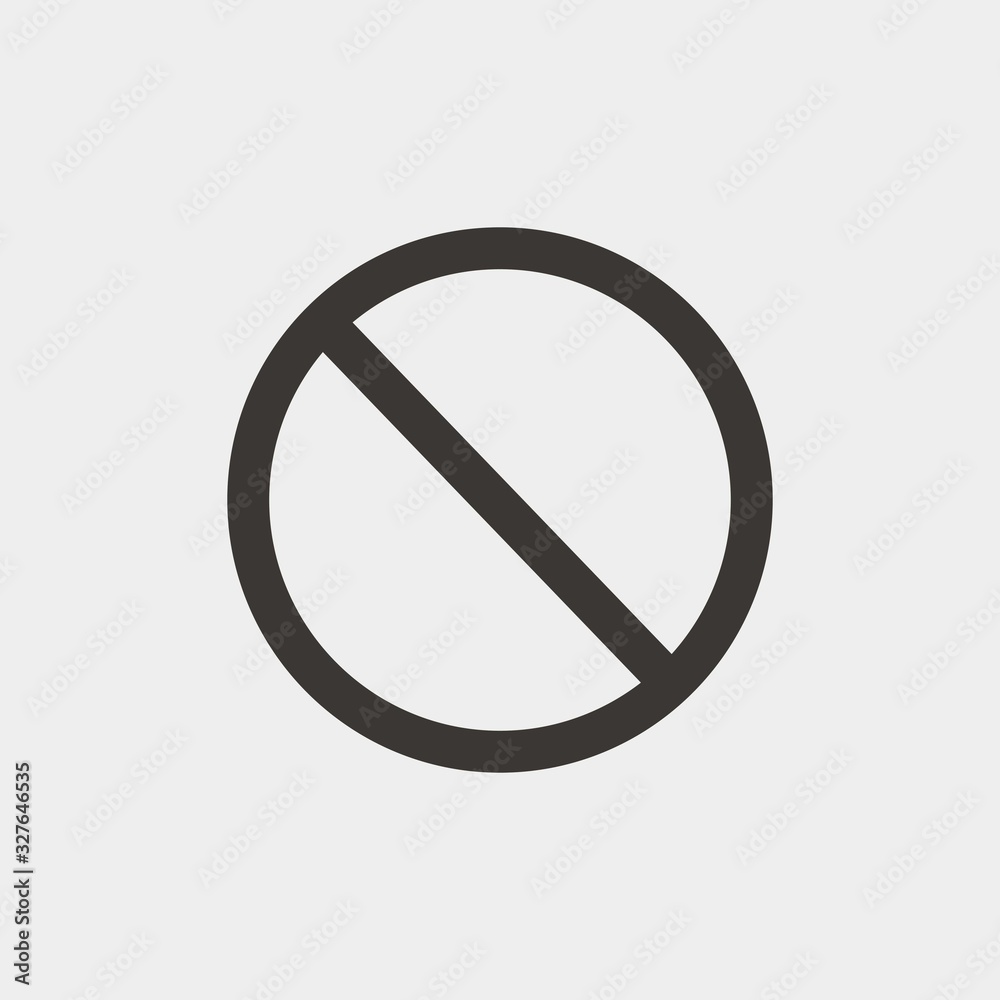 prohibited icon vector illustration and symbol for website and graphic design prohibited icon vector illustration and symbol for website and graphic design