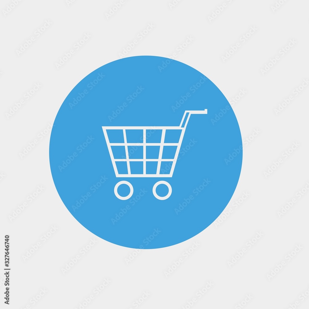 shopping trolley icon vector illustration and symbol for website and graphic design shopping trolley icon vector illustration and symbol for website and graphic design