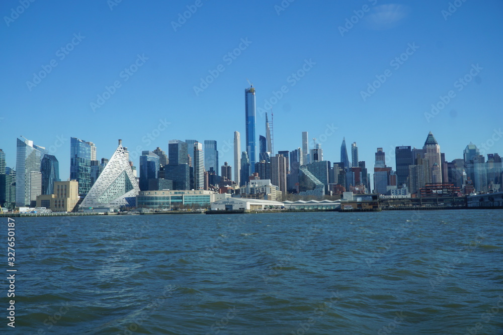 Naklejka premium Skyline New York Manhattan