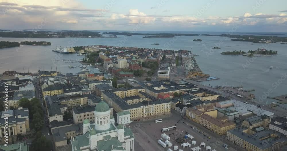 Helsinki the capital of Scandinavian State Finland 4k drone footage Helsinki the capital of Scandinavian State Finland 4k drone footage