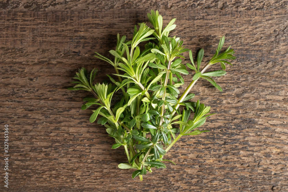 Young bedstraw twigs collected in early spring Young bedstraw twigs collected in early spring