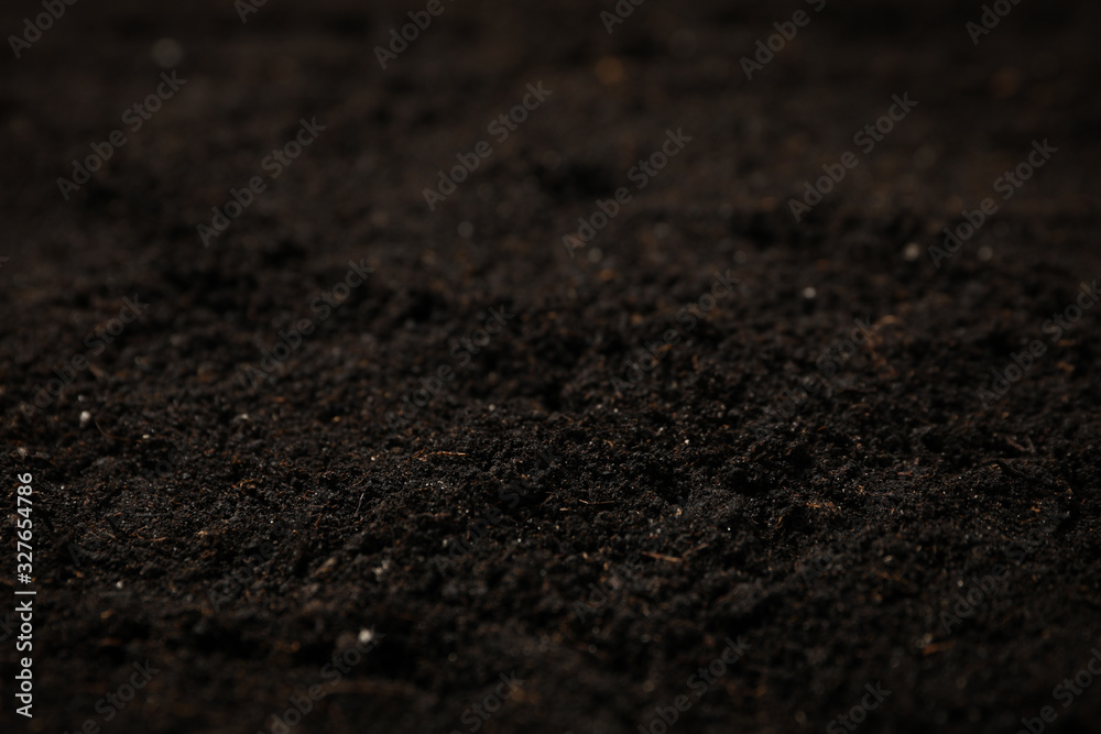 Fertile soil texture background. Agriculture and gardening Fertile soil texture background. Agriculture and gardening