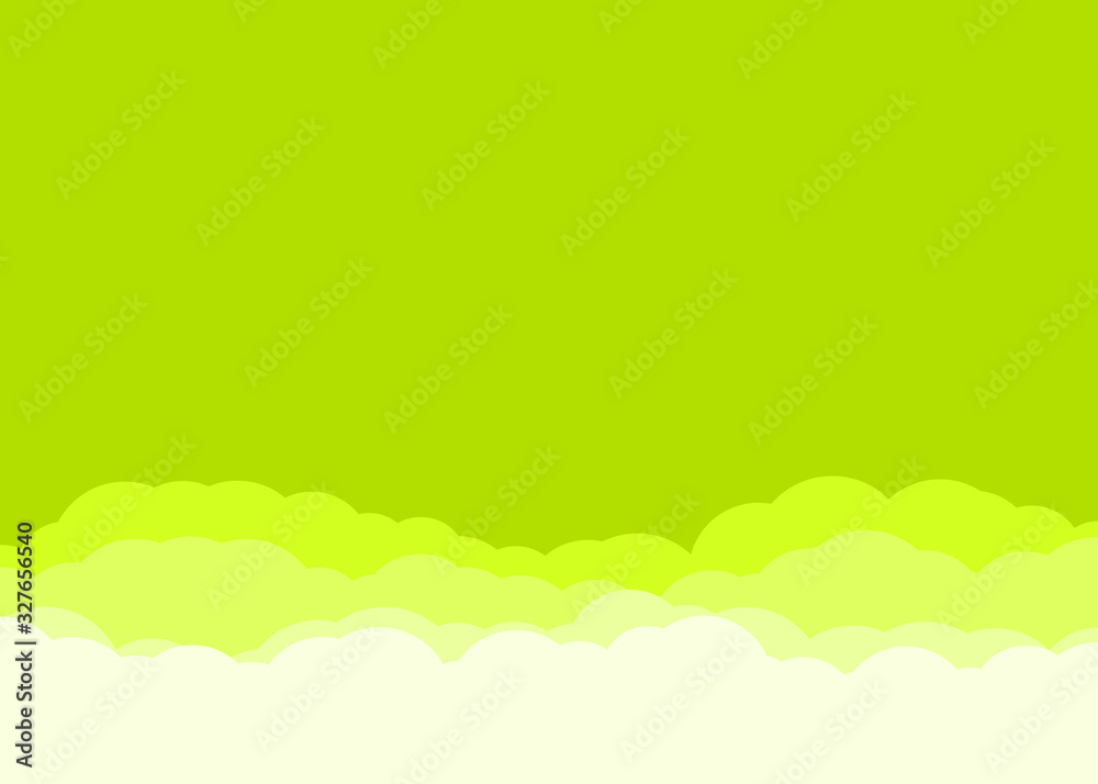Fototapeta premium Abstract Color Clouds Sky Generative Art background illustration