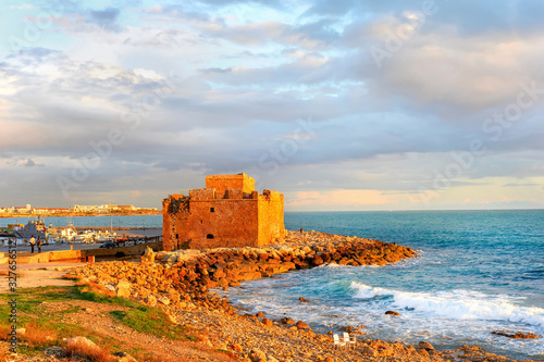 Paphos Harbour Castle, seas...