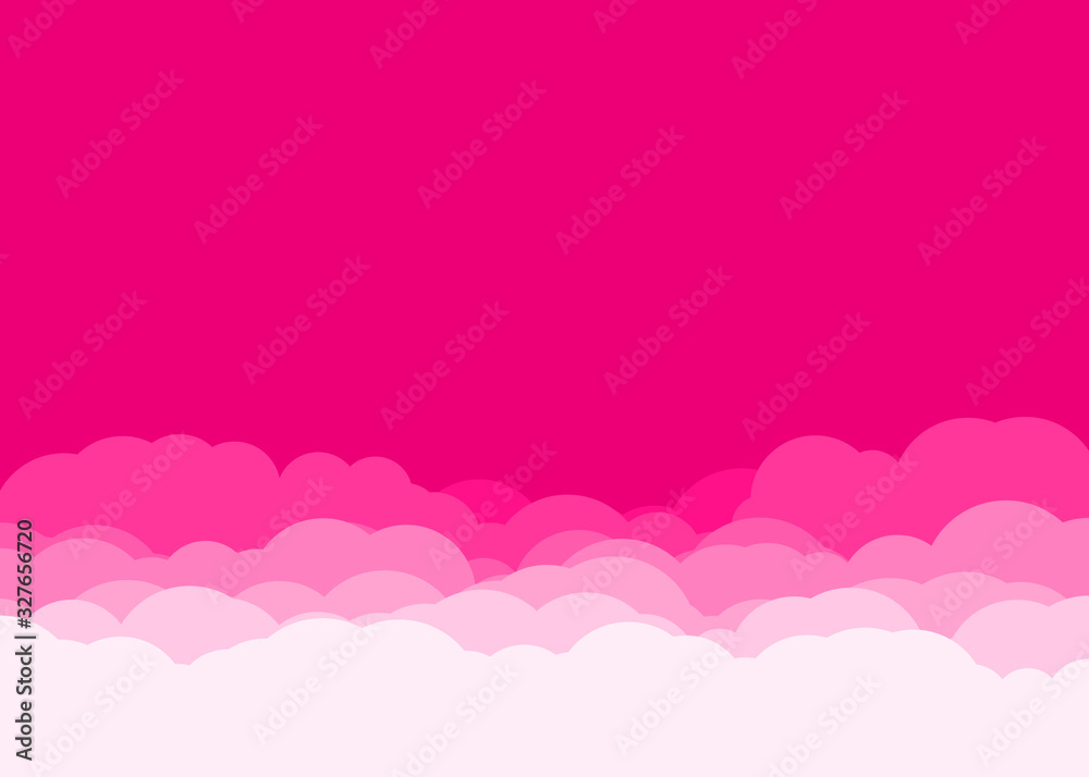 Abstract Color Clouds Sky Generative Art background illustration
